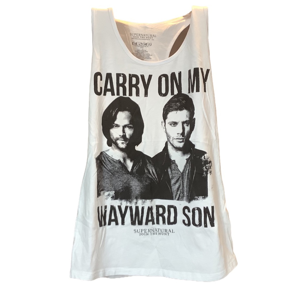 Women's L White Supernatural Tank Top